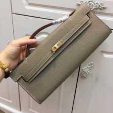 Geantă YSL cu lanț și ciucuri 22 cm, piele netedă, negru, argintiu