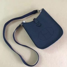 Geantă Hermes Mini Evelyne TPM Albastru Închis