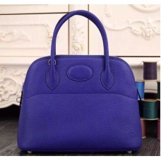 Geantă Hermes Bolide 31cm Togo din piele albastru electric