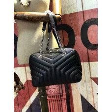Geantă YSL cu lanț 27cm Neagră