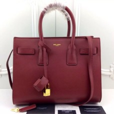 Genți YSL Wine Downtown Tote din piele de vacă