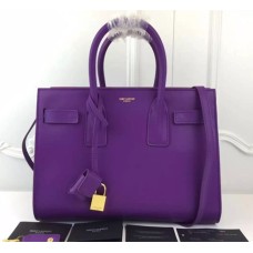 Genți YSL mov Downtown Tote din piele de vacă