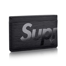 Portcard Louis Vuitton x Supreme Porte Carte simplu M67753 din piele Epi