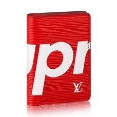 Organizator de buzunar Louis Vuitton x Supreme M67714 din piele Epi