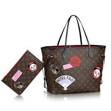 Geantă Louis Vuitton Neverfull MM My World Tour P00176 Monogram Canvas