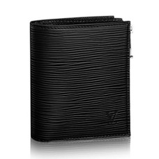 Portofel inteligent Louis Vuitton M64007 din piele Epi Negru