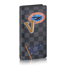 Portofel Louis Vuitton Brazza N64438 Autocolante Damier Graphite