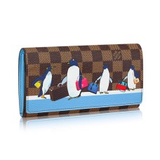 Portofel Louis Vuitton Sarah N64426 Damier Ebene Canvas
