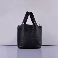 Geantă Hermes din piele de vițel 8616 neagră