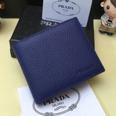 Portofel din piele pentru bărbați Prada 0335 Albastru