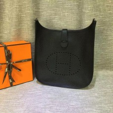Geantă crossbody Hermes Evelyne III Togo din piele neagră