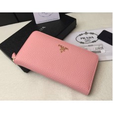 Portofel cu fermoar Prada 1M0506 roz