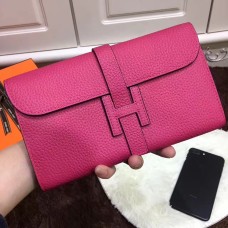 Portofel Hermes Jige din piele Togo roz