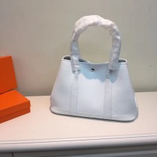 Geantă Hermes Garden Party mică, 31 cm, albă