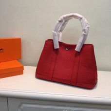 Geantă Hermes Garden Party mică, 31 cm, roșie