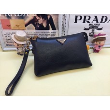 Prada Poșetă din piele pentru bărbați 3316 Negru