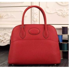 Geantă Hermes Bolide 31cm Togo din piele roșie