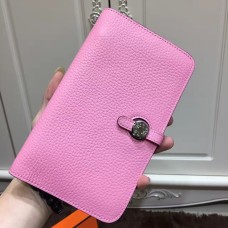 Portofel Hermes Dogon din piele Togo H001 roz