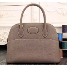 Geantă Hermes Bolide 31cm Togo din piele Elephant gri