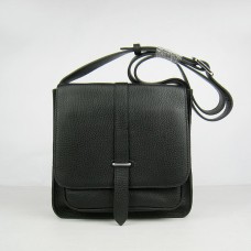Geantă Hermes din piele de vițel H2811 neagră