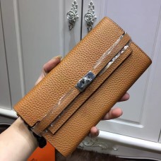 Portofel Hermes Kelly Togo din piele camel