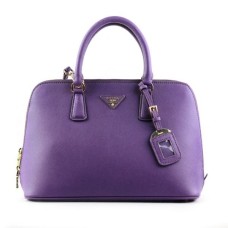 Geantă tote Prada 0812 violet cu model de cruce