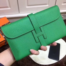 Portofel Hermes Jige din piele Togo verde