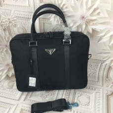 Geantă tote din pânză pentru bărbați Prada 0871 Negru