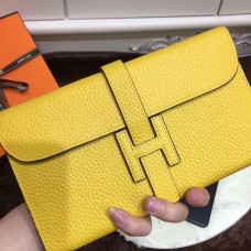 Portofel Hermes Jige din piele Togo galben