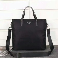 Geantă tote din pânză pentru bărbați Prada 2530 neagră