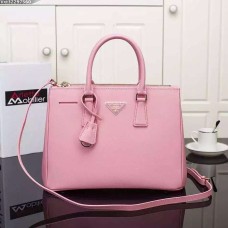 Geantă Prada Galleria 2274 Piele Saffiano 33cm Roz