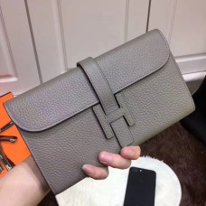 Portofel Hermes Jige din piele Togo gri