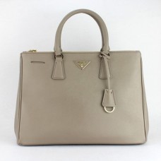 Geantă tote Prada 1786 gri cu model cruce și lac