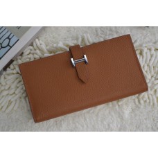 Portofel Hermes Bearn din piele Epsom H005 Camel