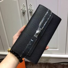 Portofel Hermes Kelly Togo din piele negru