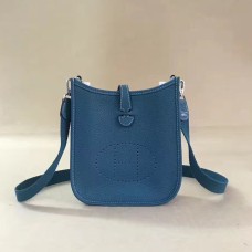 Geantă Hermes Mini Evelyne TPM Albastră