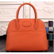 Geantă Hermes Bolide 31cm Togo din piele portocalie