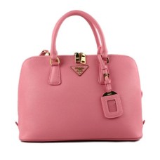 Geantă tote Prada 0812 roz cu model de cruce