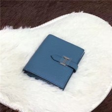 Portofel Hermes Bi-Fold H006 albastru