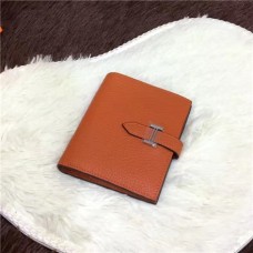 Portofel Hermes Bi-Fold H006 portocaliu