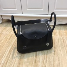 Geantă Hermes Lindy 30cm Negru Argintiu