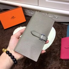 Portofel Hermes Bearn Togo din piele H005 gri
