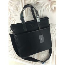 Geantă tote din pânză pentru bărbați Prada 1032 Neagră