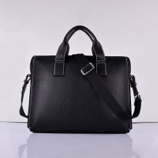 Geantă Hermes din piele de vițel 8078, neagră, argintie