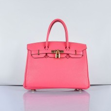 Genți de mână Hermes Birkin 30cm Togo din piele, roz pal, aurii