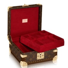 Louis Vuitton M13513 Cutie de bijuterii rigidă din pânză cu monogramă