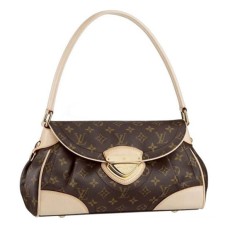 Geantă de umăr Louis Vuitton M40121 Beverly MM din pânză cu monogramă