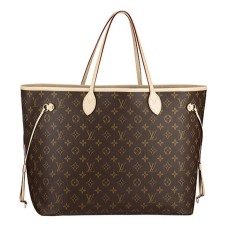 Geantă de umăr Louis Vuitton M40157 Neverfull GM din pânză cu monogramă