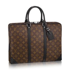 Louis Vuitton M40225 Porte-Documents Voyage Servieta Monogram Macassar Canvas