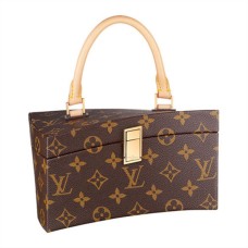 Geantă Louis Vuitton M40275 Twisted Box By Rei Frank Gehry din pânză Monogram
